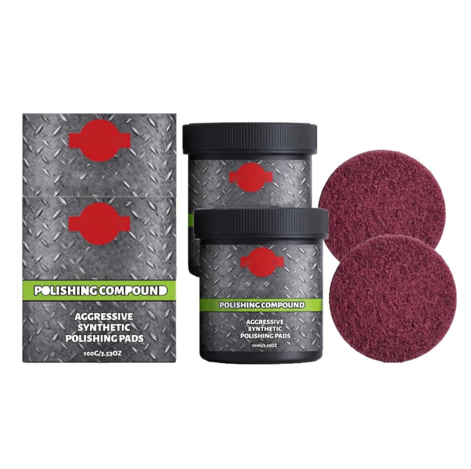Pulidor de superficies para quitar arañazos molestos con este kit multiusos de almohadilla y crema
