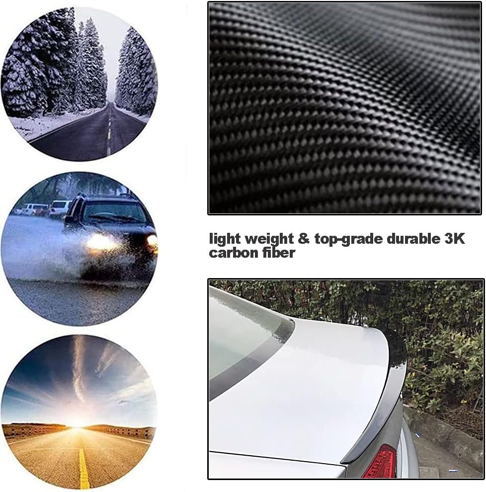 Carbon Fiber Rear Trunk Spoiler for Audi A5 2008-2013 Base Sportback 4D Rear Trunk Lip Spoiler Wing Deck Lip Boot Wing Factory Outlet