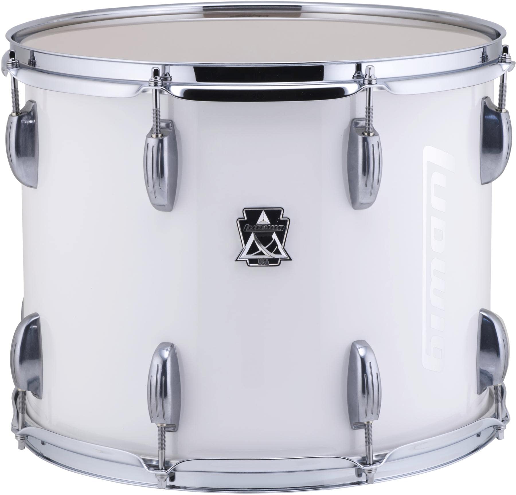 Ludwig Ultimate Marching Traditional Leg Tenor - 14-inch x 12-inch, White