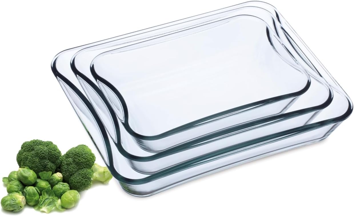 Cristal 093 006 092 Roasting and Baking Dishes Set of 3