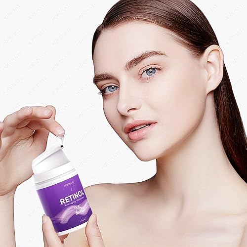 Miniatura 8 de Retinol Crema hidratante antienvejecimiento para el cuidado de la cara y los ojos, Esencia antiarrugas con ácido hialurónico, vitamina E y té verde,