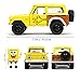 Jada Toys – Hollywood Rides 1:24 Scale Die-Cast 1972 Ford Bronco with Spongebob Figure – Opening Doors, Hood, Trunk, Rubber Tires – Collectible for Adults and Kids