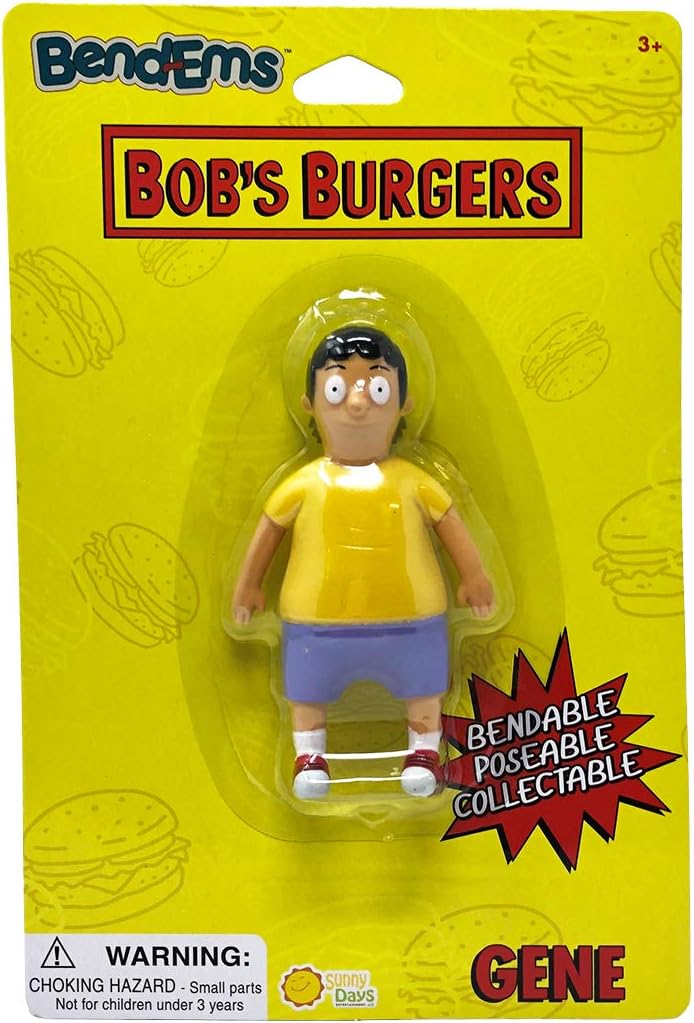 Sunny Days Entertainment BendEms Collectible Posable Action Figure - Bob's Burgers Gene