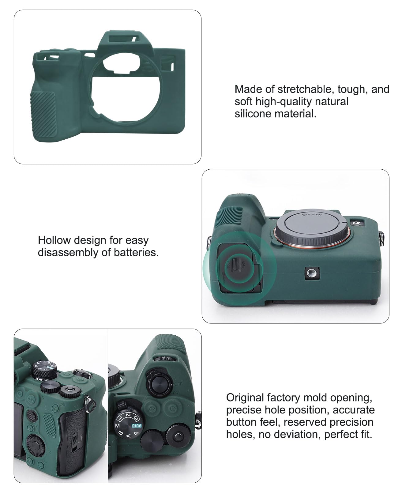 Custodia in Silicone per Sony A7IV A7M4 - Protezione Impermeabile Custodia in Silicone per Sony A7IV A7M4 - Protezione Impermeabile