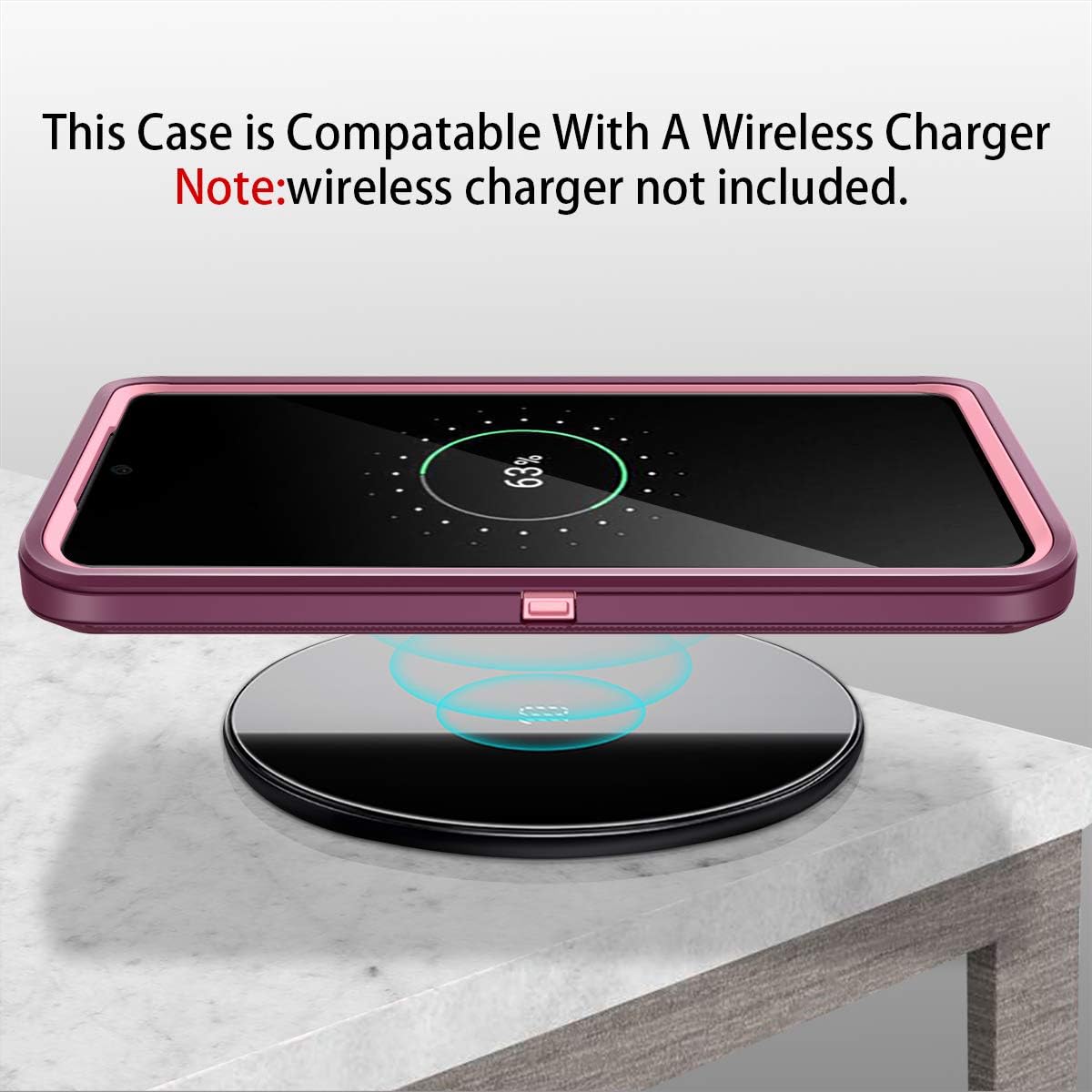 I-HONVA for Galaxy S20 Ultra Case Shockproof Dust/Drop Proof 3-Layer Full Body Protection [Without Screen Protector] Rugged Heavy Duty Durable Cover Case for Samsung Galaxy S20 Ultra, Purple/Pink