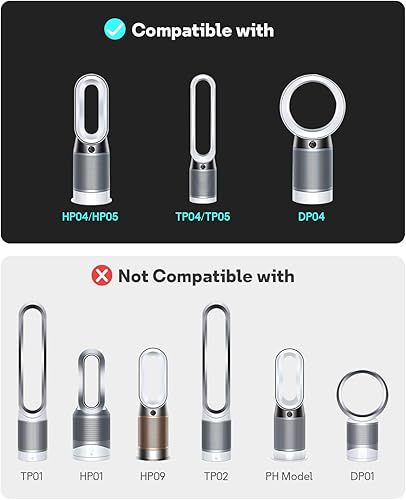 Miniatura 3 de Paquete de 2 filtros de repuesto TP04 HP04 DP04 DP04 para purificador de aire Dyson TP04 HP04 TP05 DP05, filtro HEPA de vidrio combinado de 360 y