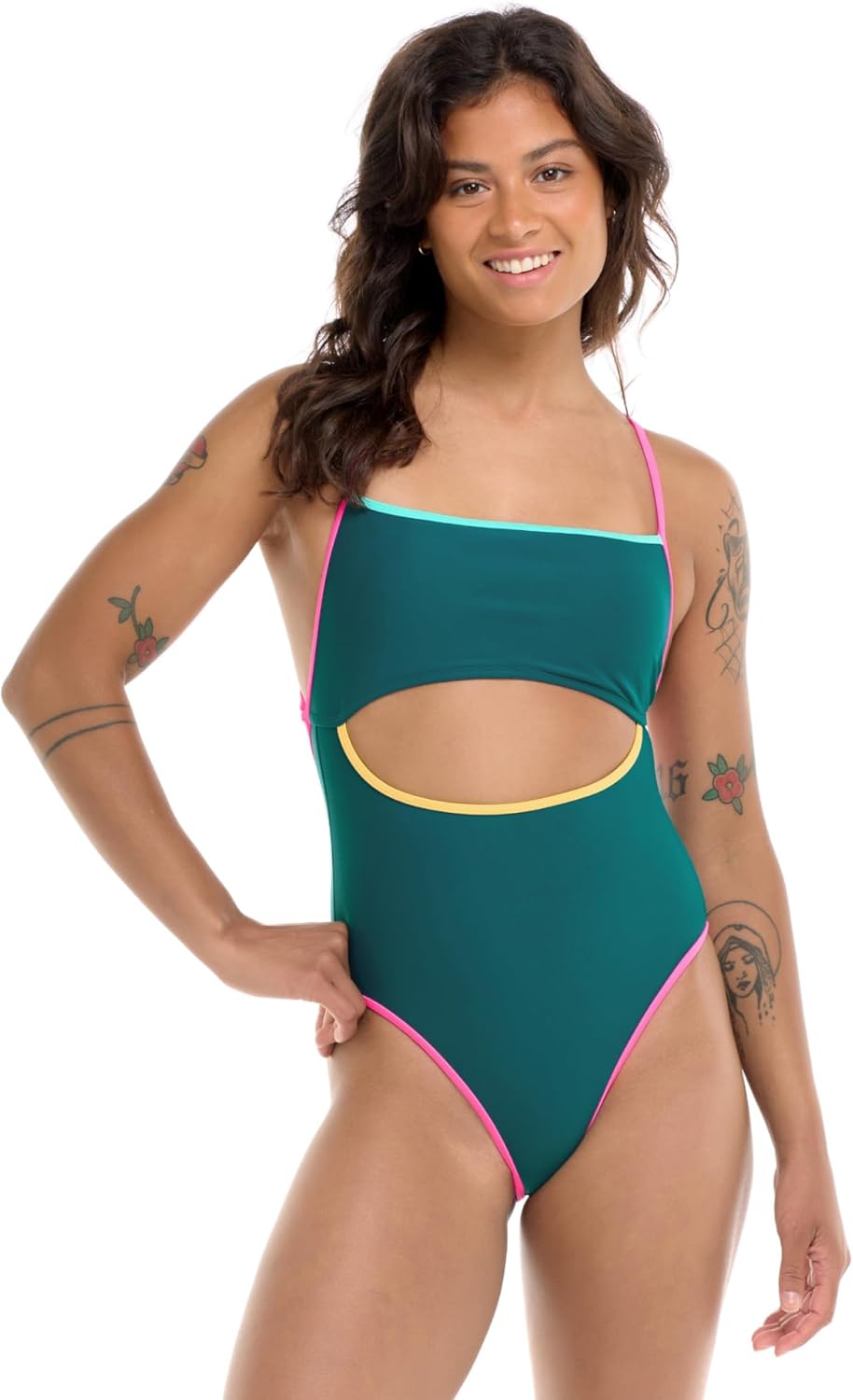 Body Glove Womens Devon One Piece Swimsuit with Cutout FrontOne Piece Swimsuit