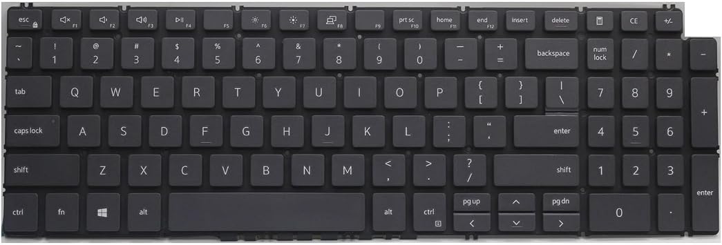 Non-Backlit Keyboard for Dell Latitude 3510 US Layout