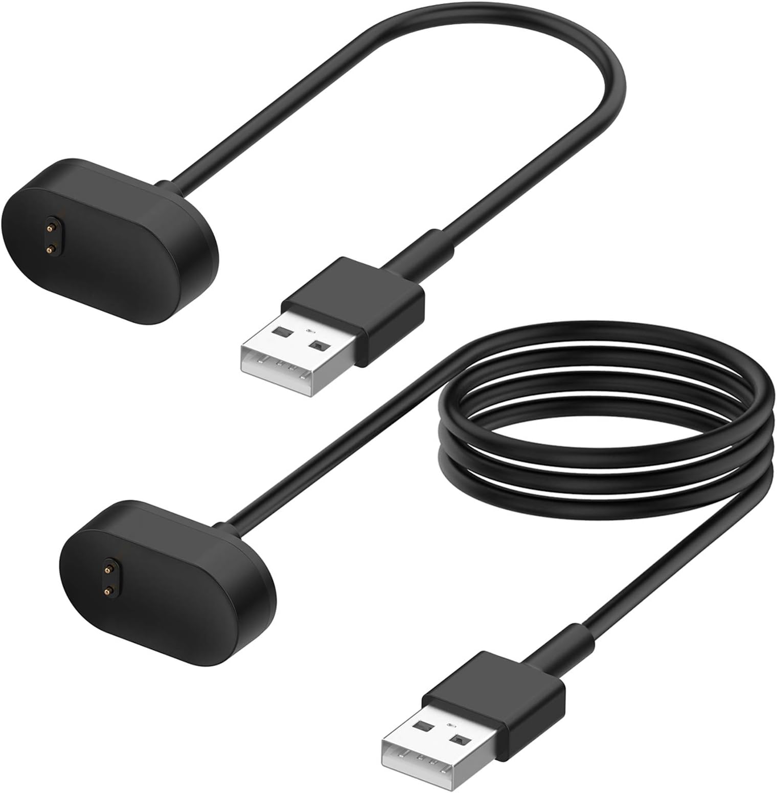 MENEEA [2 Pack] Charger Cable for Fitbit Inspire HR,for Fitbit Inspire and for Fitbit Ace 2 Smartwatch, Replacement USB Charging Cord Accessories for Fitbit Inspire,for Inspire HR (3.3 ft/0.5ft)