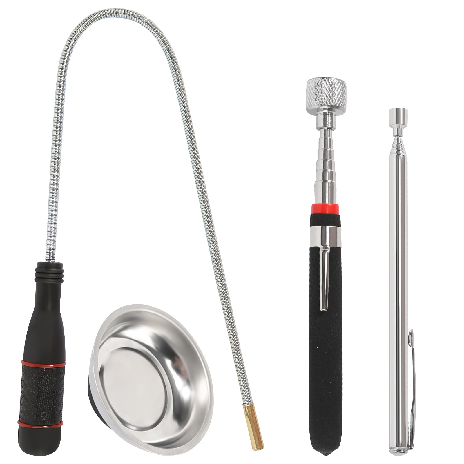 Telescoping Magnetic Pickup Tool, 4 Pieces Extendable Magnetic Pick Up Tools