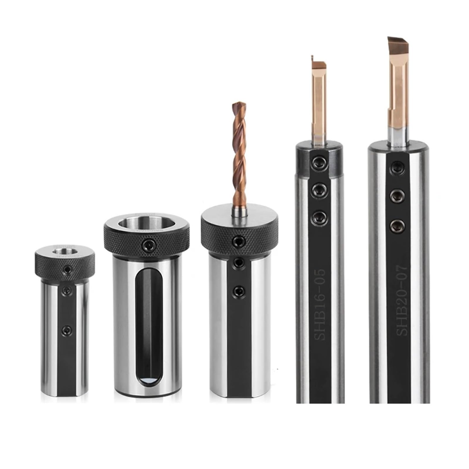 Adaptador de enchufe para torno y fresadora CNC Herramienta de torno CNC, manga de agujero interior, varilla giratoria D20 D25 D32 D40 6mm-32mm, mango cónico auxiliar antisísmico(D20-16)