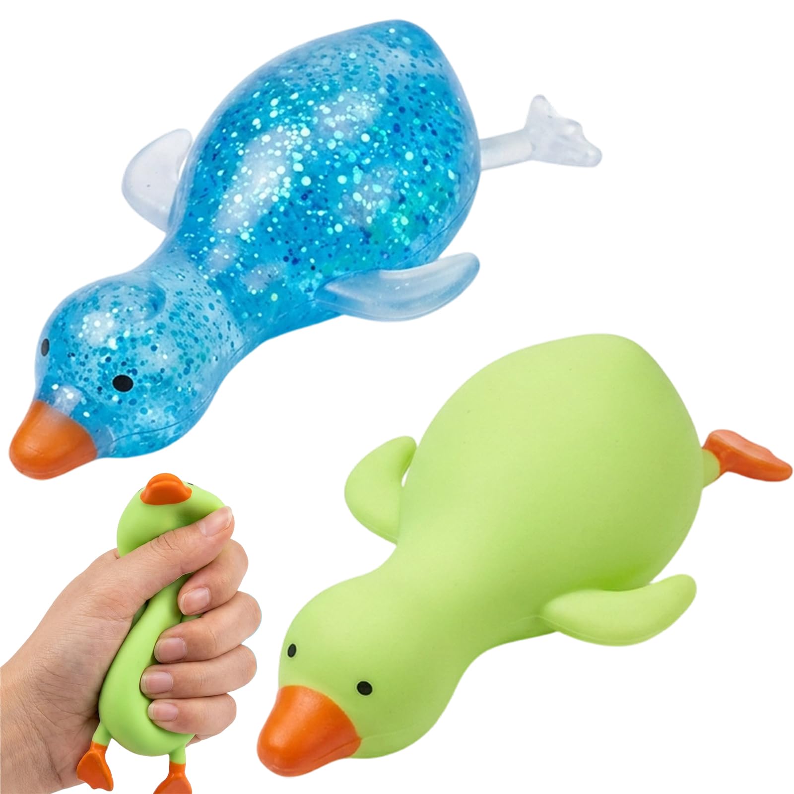 2 PCS Squishy Duck, Duck Squishy, Soft Desktop Accessory For Office And Home, Premium Material For Adult Daily Use, Compact And Portable Set