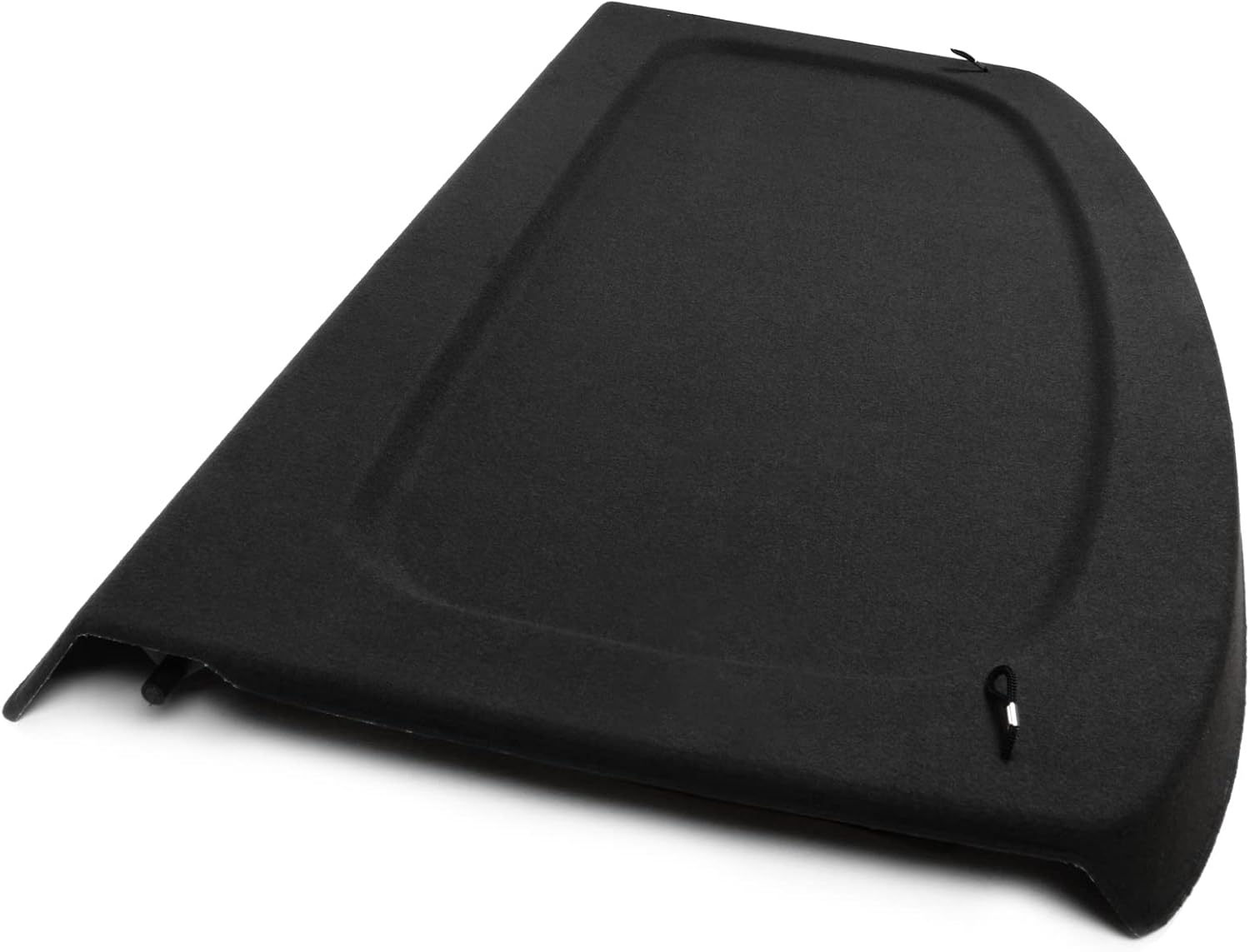 IKON MOTORSPORTS, Rear Cargo Cover Compatible with 2009-2017 Volkswagen Tiguan & 2018 Tiguan Limited, Non Retractable Rear Trunk Security Cargo Cover Tonneau Black, 2010 2011 2012 2013 2014 2015 2016