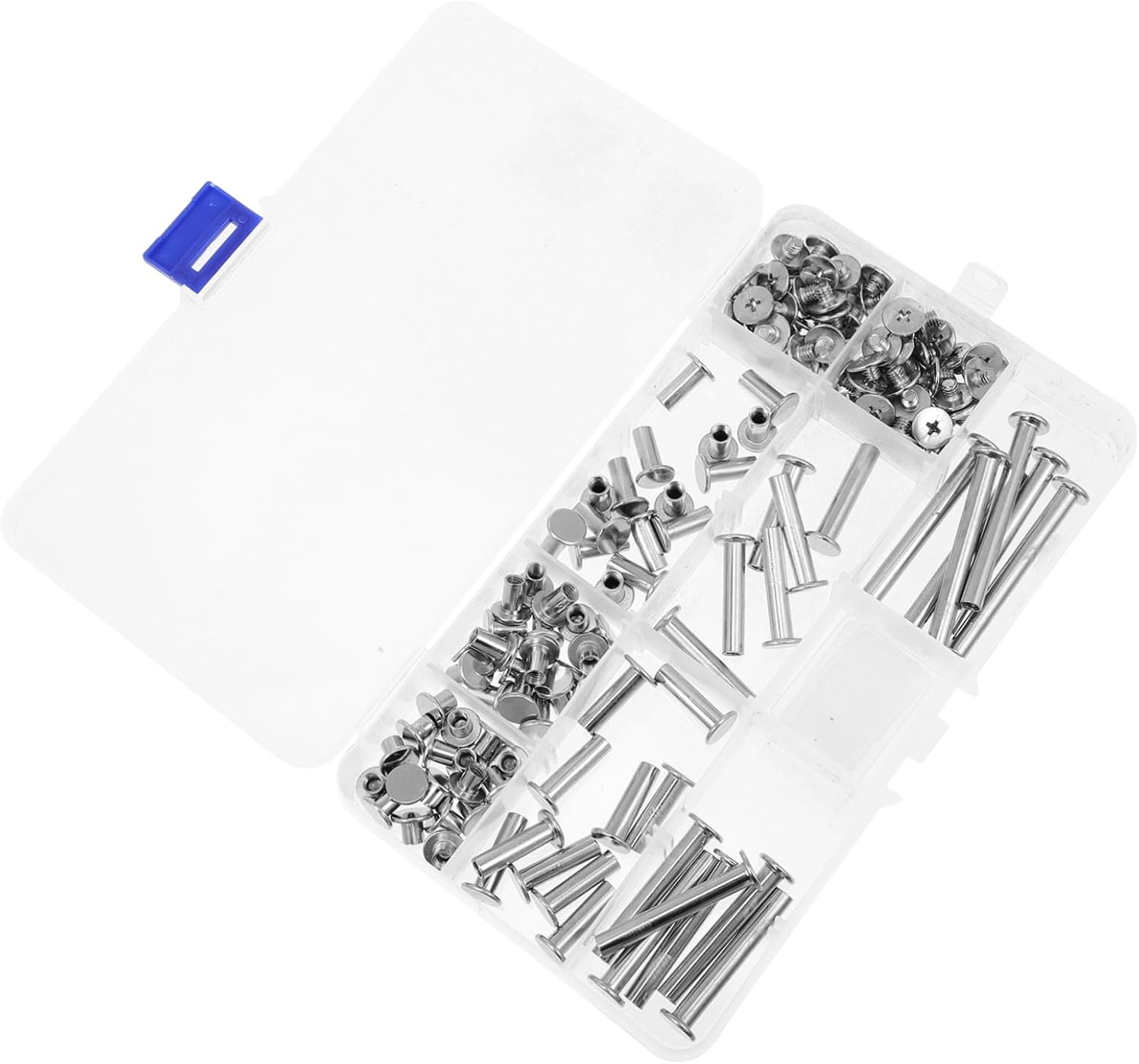 Homoyoyo Leather Repair Screw Set 80-Piece Scrapbook Supplies Kit for Long-Term Use Easy to Install