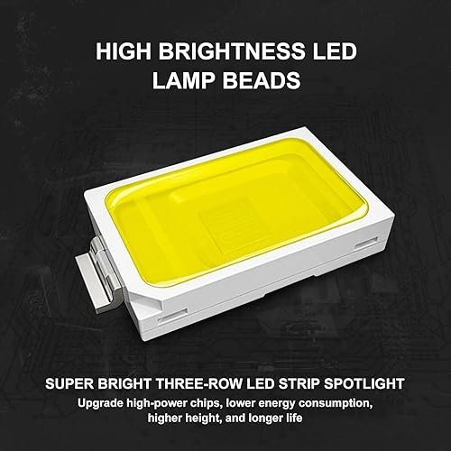 Miniatura 6 de Kit de barra de luz LED, 42 pulgadas, 900 W + 22 pulgadas, 450 W, haz combinado de luces todoterreno + 4 luces antiniebla LED de 4 pulgadas 60 W con