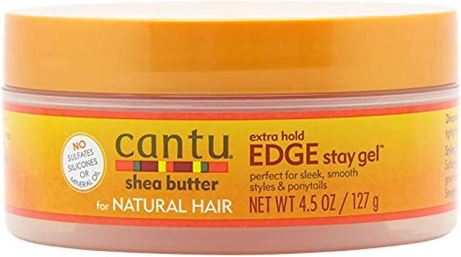 Natural Hair Edge Stay Gel, Extra Hold 4.5 Oz