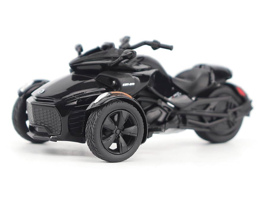 Amazon.com: F3 3-Wheel Motorcycle Steel Black Metallic 1/32