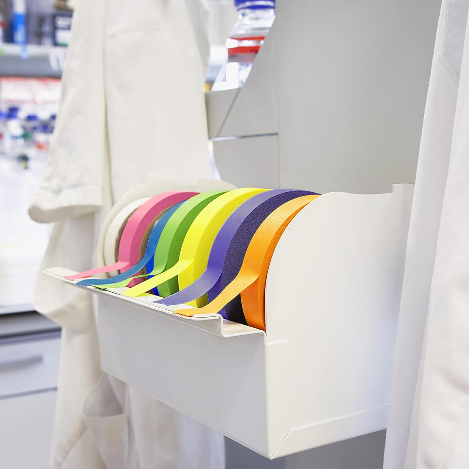 Glenmal 6 Rolls Laboratory Labeling Tapes, 164 Feet Long x 3/4 Inch Width, Temperature Resistant Water Resistant Freezer, Assorted Color for Marking and Color Coding Label Tape (Classic) - Image 6