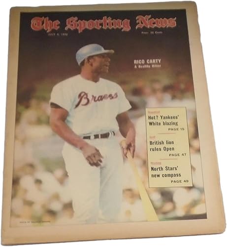 1970 The Sporting News 7470 TSN Rico Carty Braves Healthy Hitter 82589