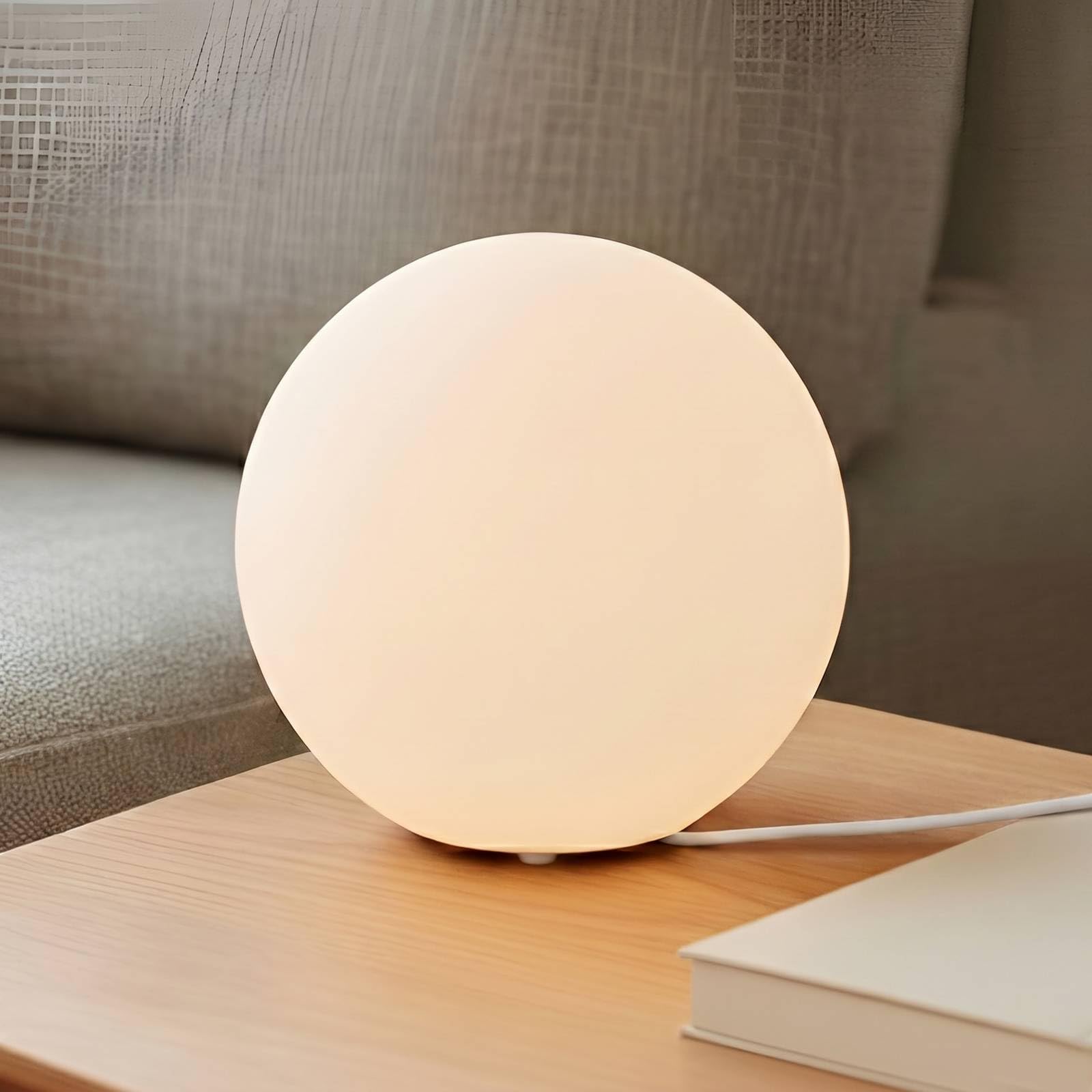 Lindby Lampada da tavolo (Moderno) colore Bianco, in Vetro ad es. Soggiorno & Sala pranzo davanzale lampada per finestra