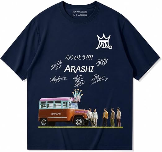Amazon.co.jp: [ZyKMtX] 嵐 ARASHI Tシャツ 半袖 We are ARASHI LIVE
