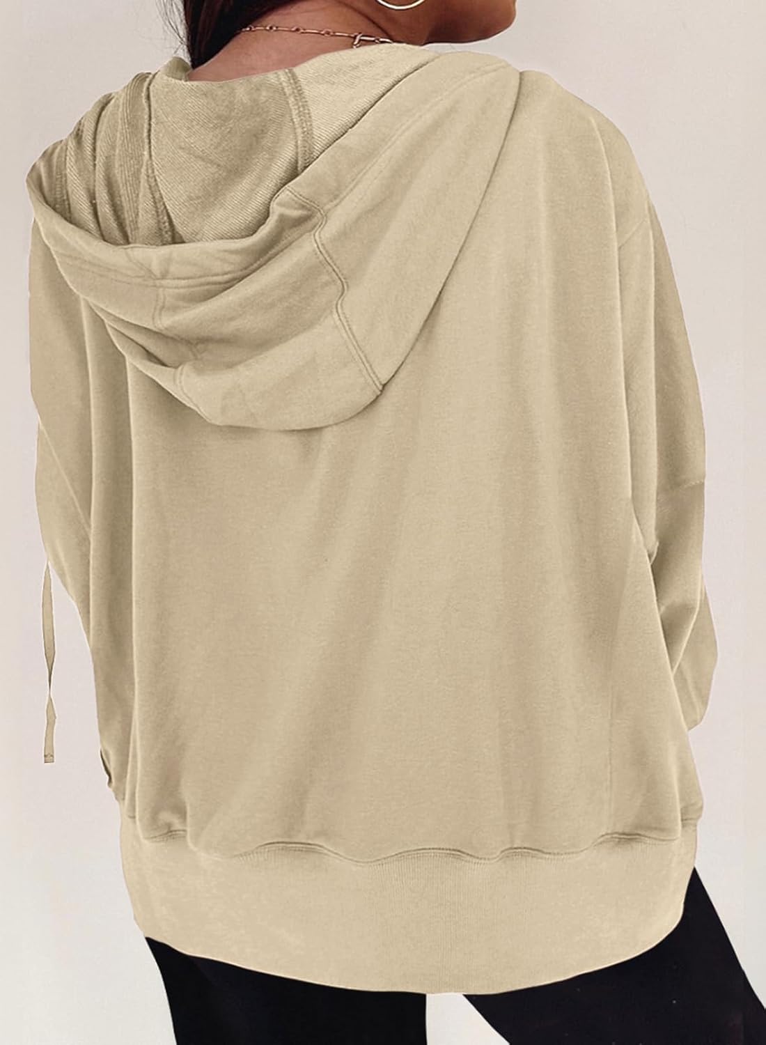 Eytino Women Plus Size Sweatshirts Long Sleeve Zip Up Oversized Casual Hoodies Jackets 2026 Fashion Fall Outfits(1X-5X) - Image 3