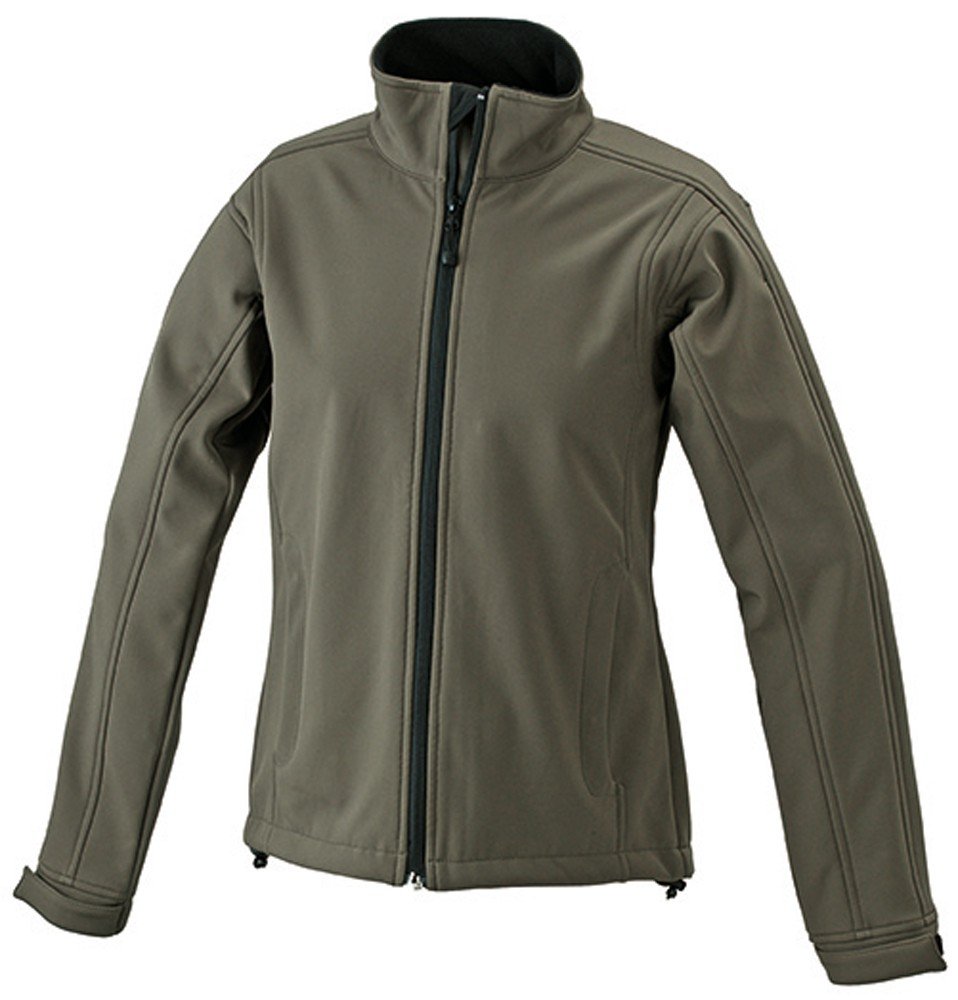 JN137 Ladies' Softshell Jacket Trendige Jacke aus Softshell, Größe:XXL;Farbe:BROWN