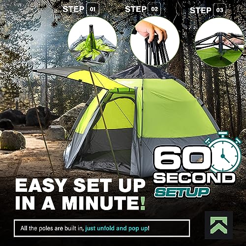 Carpa instantánea pop up para camping 2 personas miniatura 2