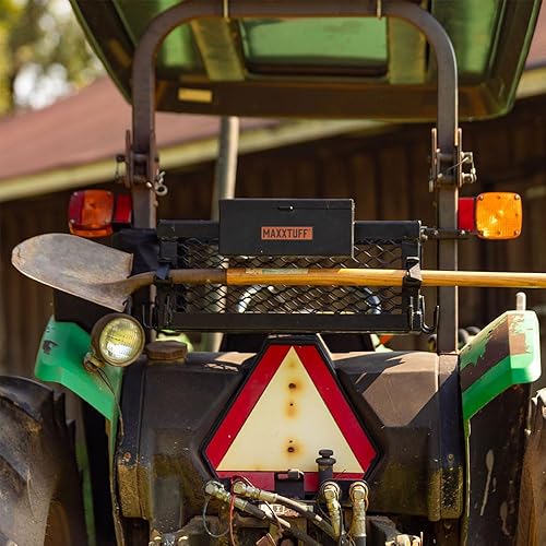 Miniatura 8 de Cesta de tractor ROPSRIDER XHD de alta resistencia, se adapta a la mayoría de barras ROPS de tractor y cortacésped de giro cero, modelo MTF100