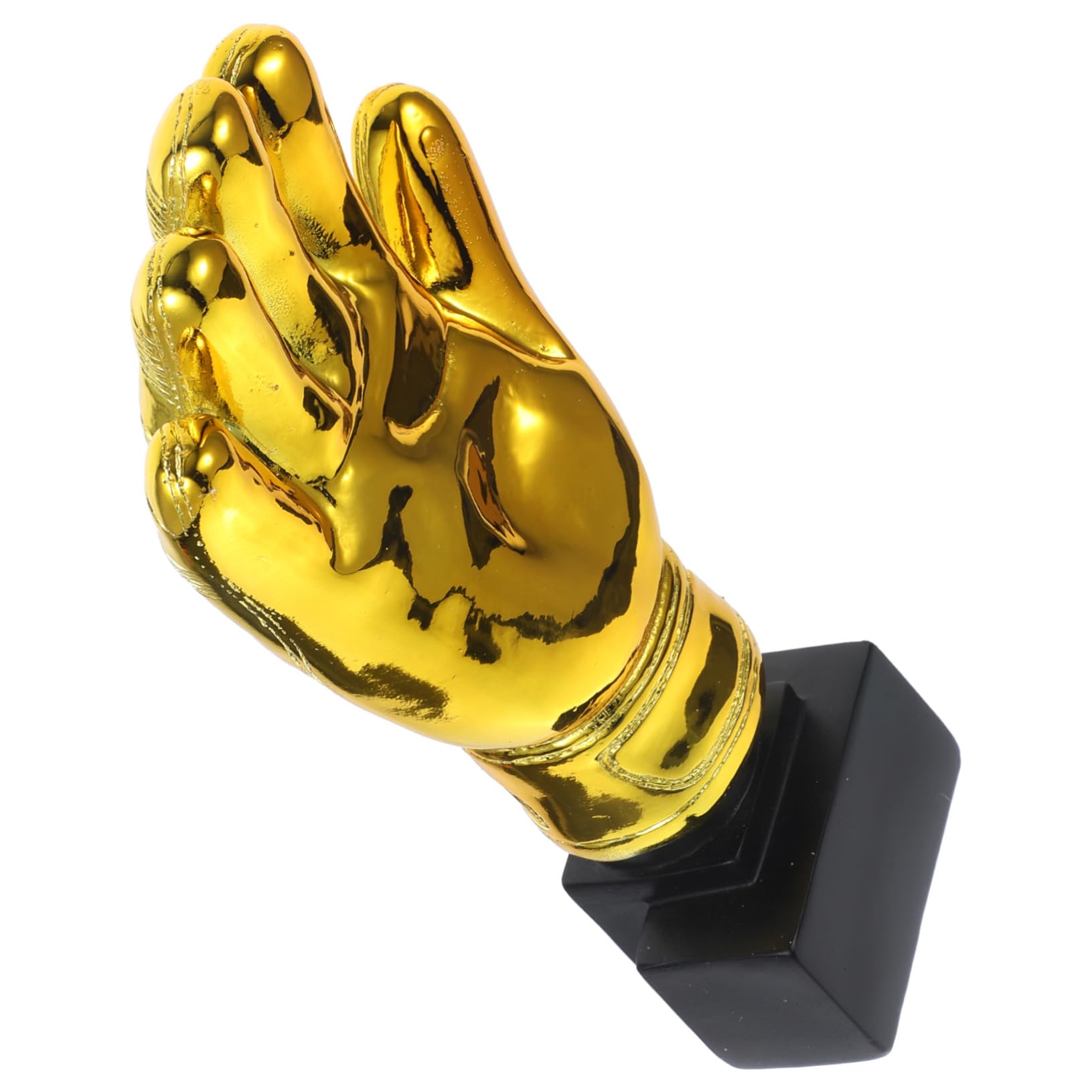 KOMBIUDA Golden Goalie Gloves Trophy Resin Award for Soccer Match for School Kindergarten Office Use as Game Prizes Party Favors Winner Trophy for Adults