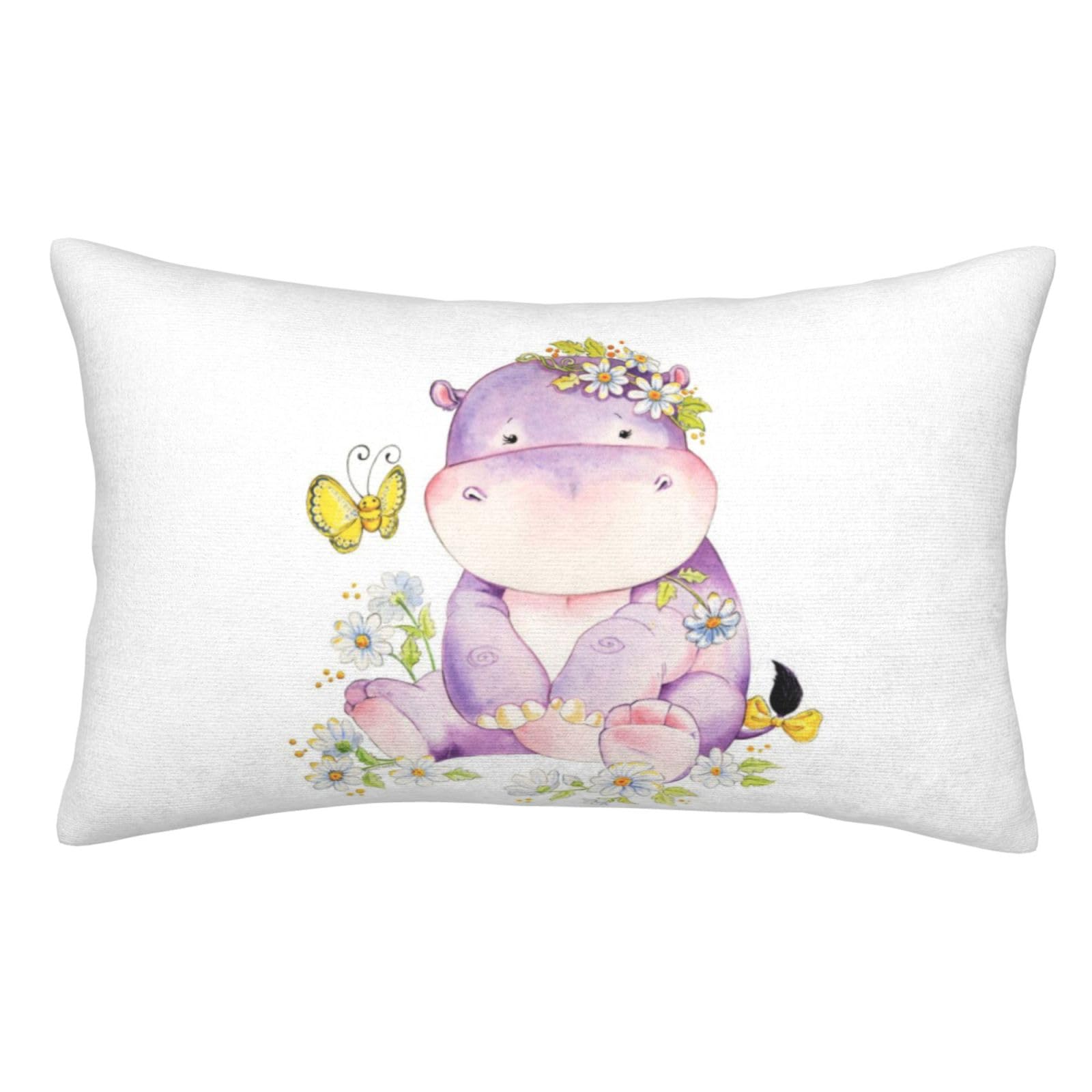 WKSGDSG Soft Plush Pillow Cover For Sofa & Bed, Butterfly, Standard Furry Throw Pillow Case 35x50 cm, Decorative Cushion Cover For Bedroom Living Room Decor, Hidden Zipper Pillowcases For All Seasons
