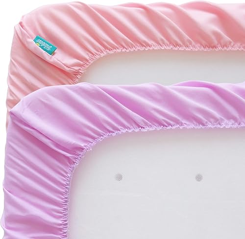 Miniatura 9 de Juego de 4 sábanas para moisés para bebé, compatibles con AMKE 3 en 1, ultra suaves y agradables al tacto, lavadora y secadora