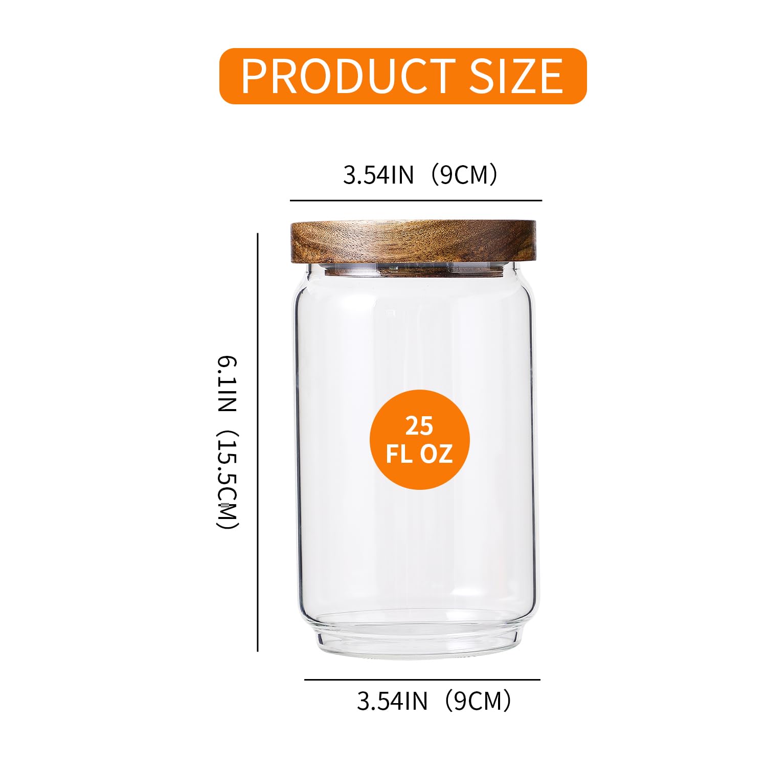 Szklane słoiki do przechowywania - 700 ml zestaw 3