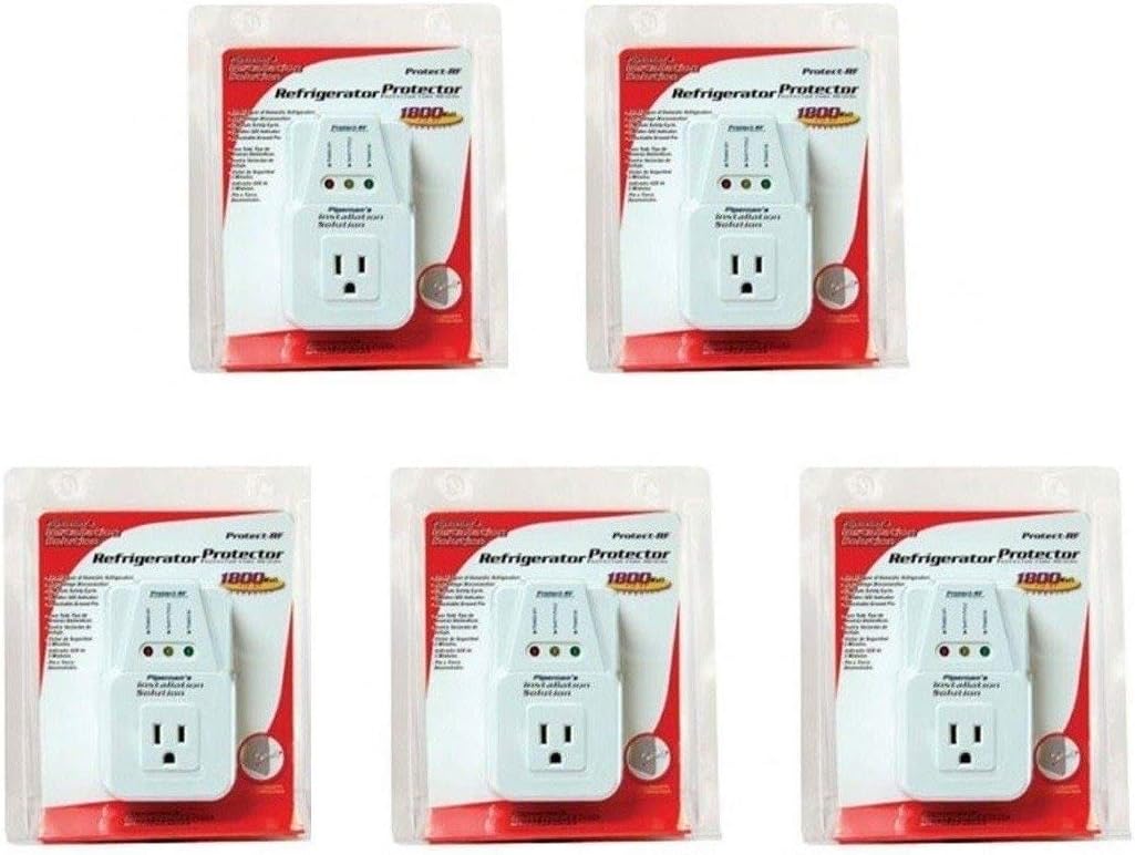 5 Pack AC Voltage Protector Brownout Surge Refrigerator 1800 Watt Appliance