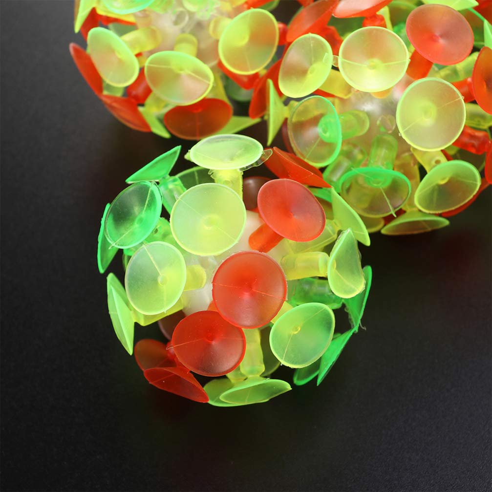 10 Balles Ventouse Multicolores – Jouet Lumineux Et Collant Pour Enfants, Idéal Pour Fêtes Et Jeux En Famille