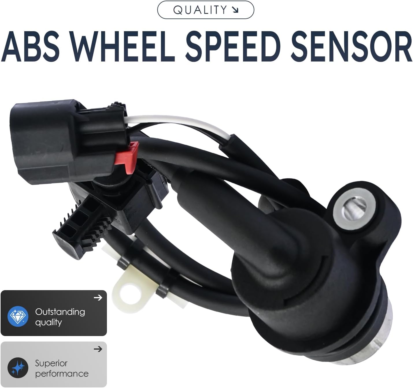 2Pcs Rear Left and Right Abs Wheel Speed Sensor Compatible with Gmc Chevy Express 1500 Savana 22915184 ; 23143251 Als2640 13 14 2013 2014