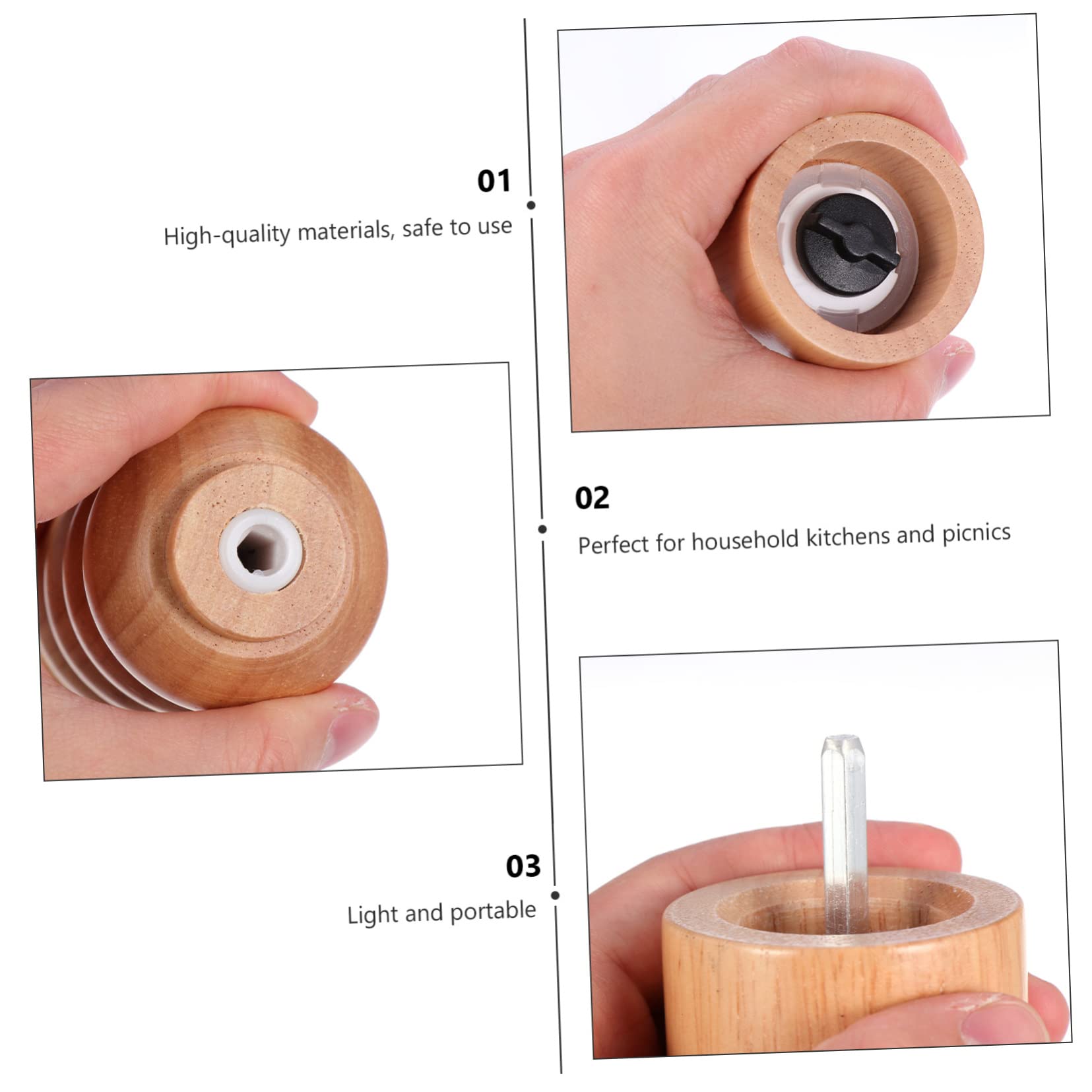 Manuelle Pfeffermühle und Keramik, Verstellbar, Khaki