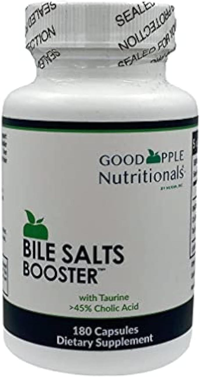 Bile Salts Booster | Supports Gallbladder/No Gallbladder | Ox Bile & Taurine Gallbladder Supplement | Gas & Bloating | Digestive Aid Especially fats | 180 Capsules - 110 mg