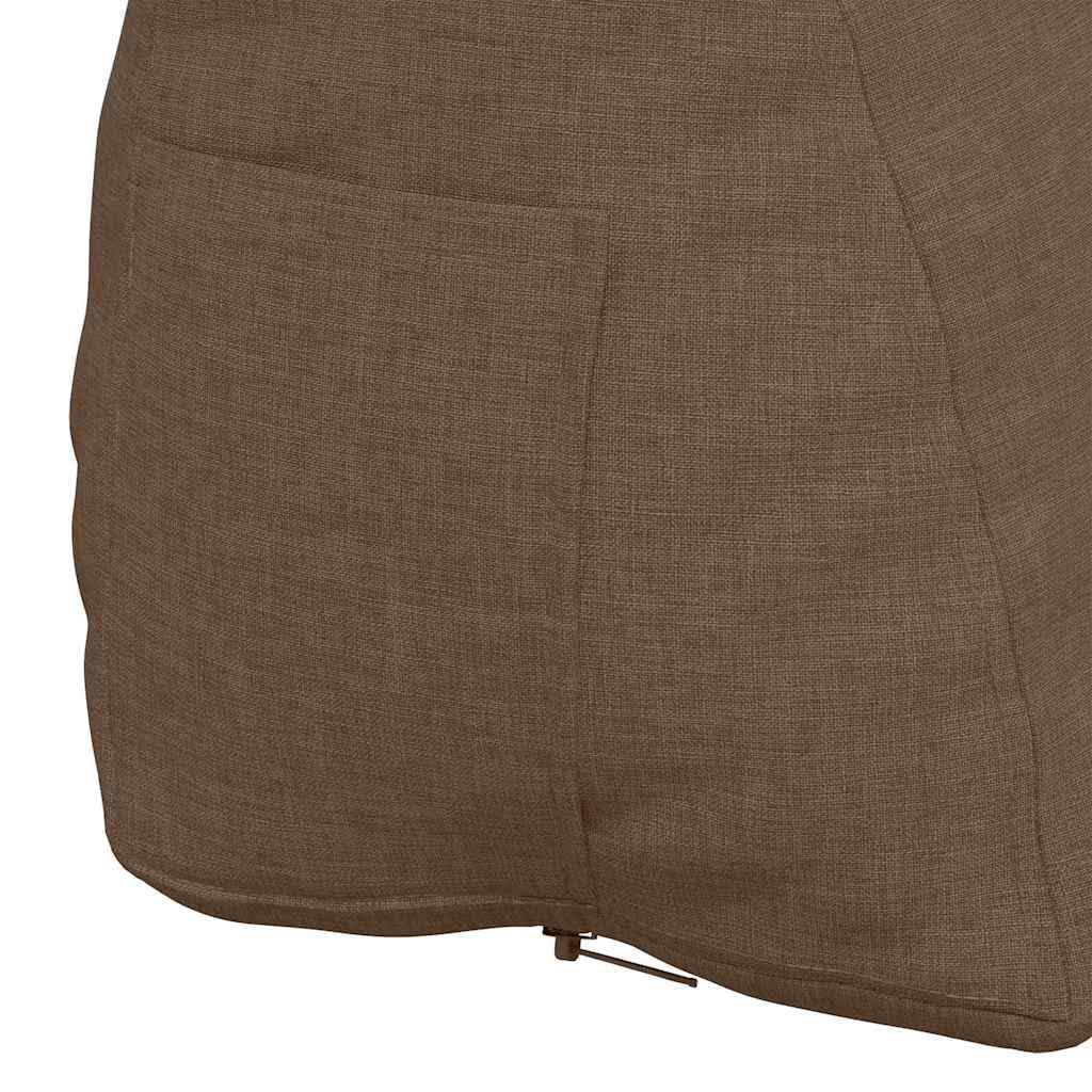 Cuscino per schienale, marrone, 45 x 20 x 35 cm, tessuto con imbottitura in poliestere, rivestimento rimovibile, cuscino lombare ergonomico per divano, sedia da ufficio, letto, home office