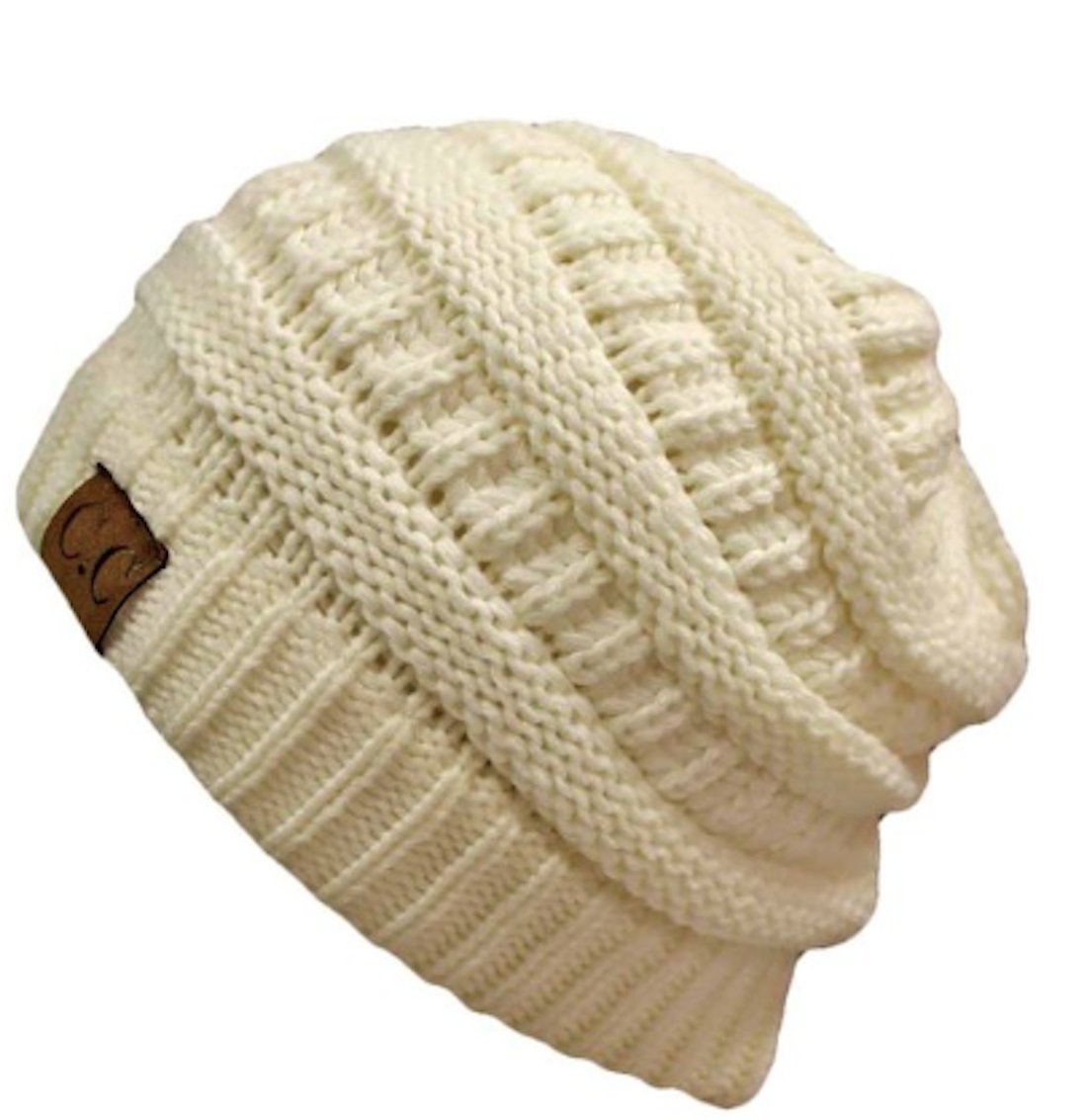 C.C Trendy Warm Chunky Soft Stretch Cable Knit Beanie Skully, Winter Mint, One Size — view 76