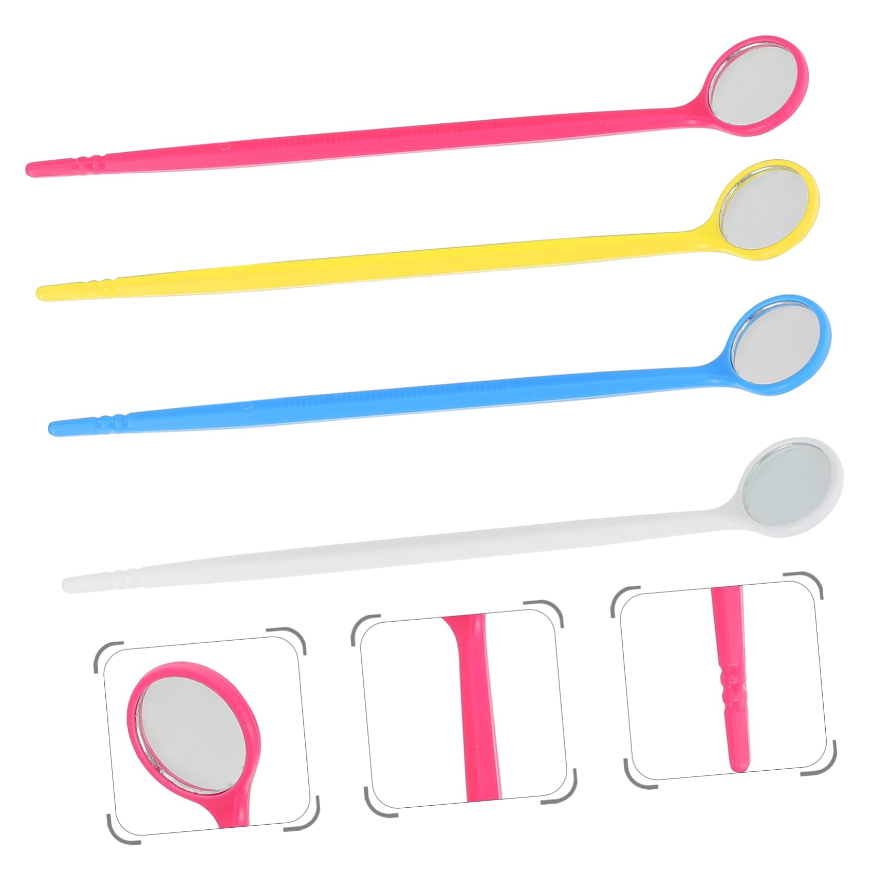 ULTECHNOVO 60pezzi Specchi Dentali Kit Per Controllo Orale Facile Trasportare Dentisti e