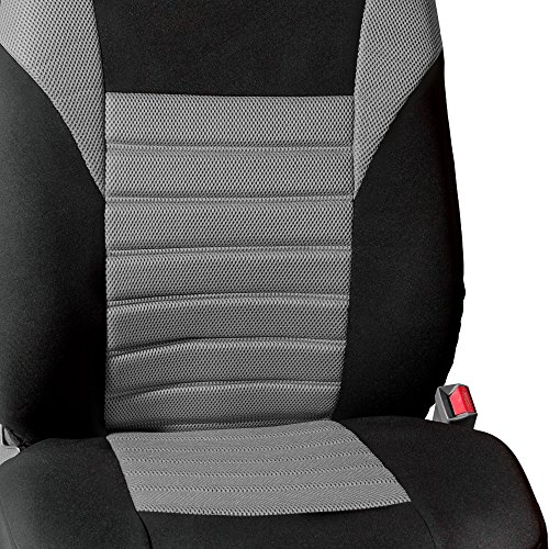 FH Group Car Seat Covers Front Set Premium 3D Air Mesh - Low Back Car Seats with Removable Headrest,Universal Fit,Automotive Seat Cover,Airbag Compatible Car Seat Cover for SUV,Sedan,Van Gray by FH Group - Used condition - Image 6