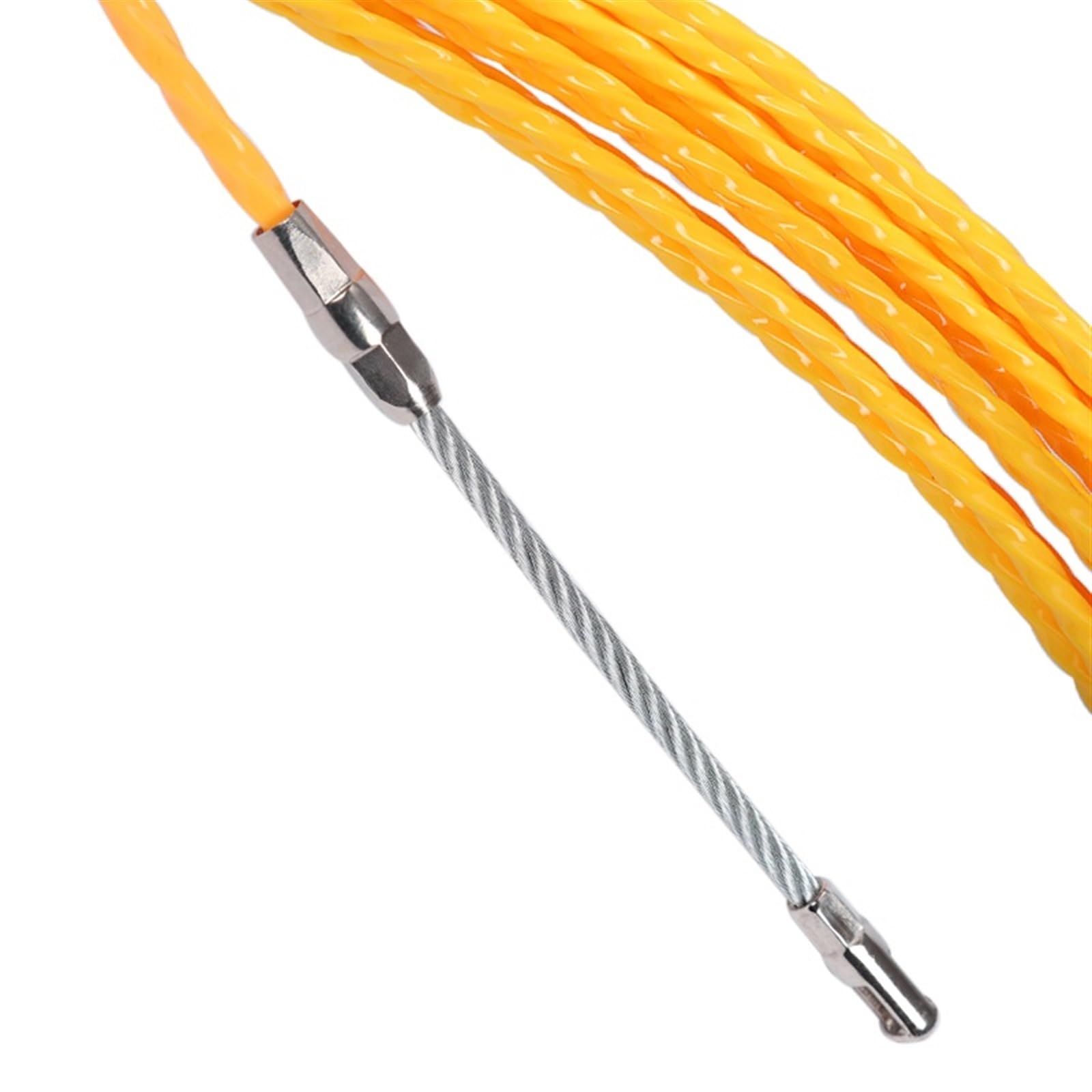 Extractor de cables de cinta pasacables, Conducto de alambre pared metal fibra vidrio, herramienta conducto eléctrica telecomunicaciones, extractor cable 3 mm, carrete cinta pasacables(50M)