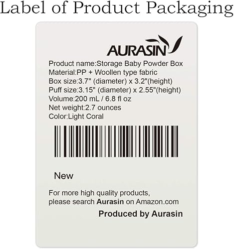 Miniatura 16 de Caja de soplo de polvo de bebé sin BPA, grande de 2.8 pulgadas, estuche de polvo esponjoso para después del baño, contenedor de polvo de
