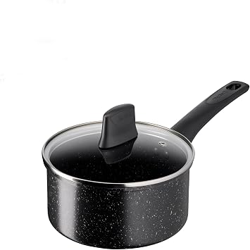 Tefal Titanium Stone 18 cm Saucepan + Lid High Performance Non-Stick