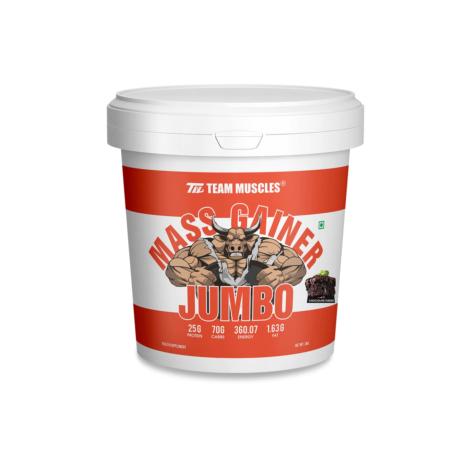 Team Muscles TM Jumbo Mass Gainer-3 Kg| Weight Gainer| Muscle Gainer| Heavy Weight Gainer (Chocolate Fudge, PO1) (B0C1GDCTSD) Amazon Price History, Amazon Price Tracker