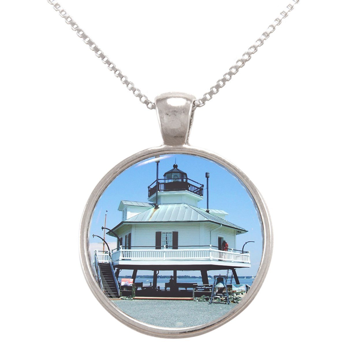 Arthwick StoreHooper Strait Lighthouse St Michaels Maryland Pendant Necklace