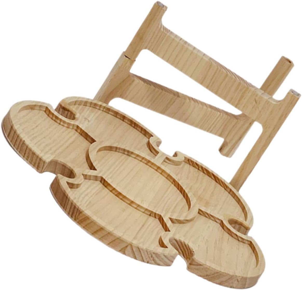 Portable Folding Picnic Wine Rack Table, Wooden Outdoor Beverage Desk with 35cm Petal Tray, Compact Lightweight Camping Table for Beach BBQ and Garden Use