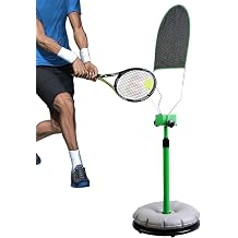 Tennis Rebounder Trainer,Tennis Rebounder Portable Tennis Trainer,Single Swing Top Spin Practice Equipment Training Equipment,for Solo Practice and Skill Improvement