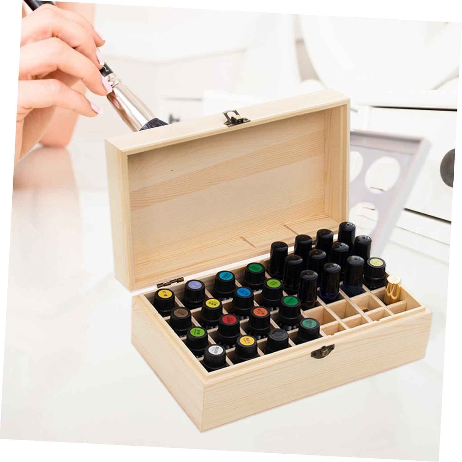 Slot Essential Oil Case Aromatherapy Bottle Organizer for Travel and Storage Lightweight and Compact Essential Oil Holder Excellent Craftsmanship